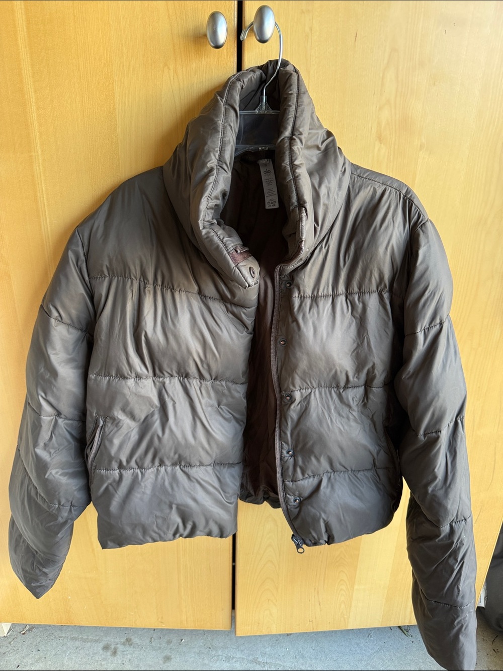 ALO Yoga Brown Quilted Puffer Jacket